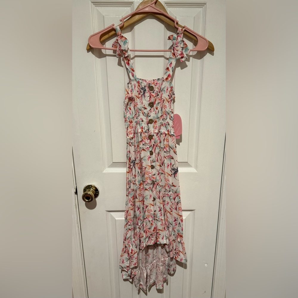 NWT | Kids Size 10/12 | 1st Kiss Girls | Smocked Floral Dress